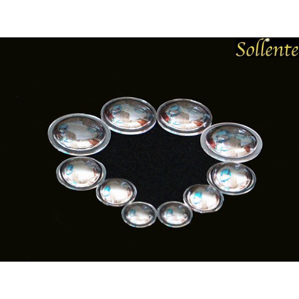 Quality Optical Plano Convex Lens 20 - 48mm Diameter Match 10W XML LED Torch Light for sale