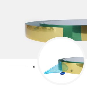 China 4cm 5cm 6cm Gold Aluminum Trim Cap Neonbox With Machine Bending on sale