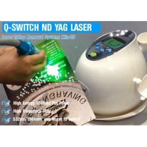 Nd Yag Tattoo Removal Pico Laser Machine 1064 Nm / 532nm Wavelength 6 Ns Pulse