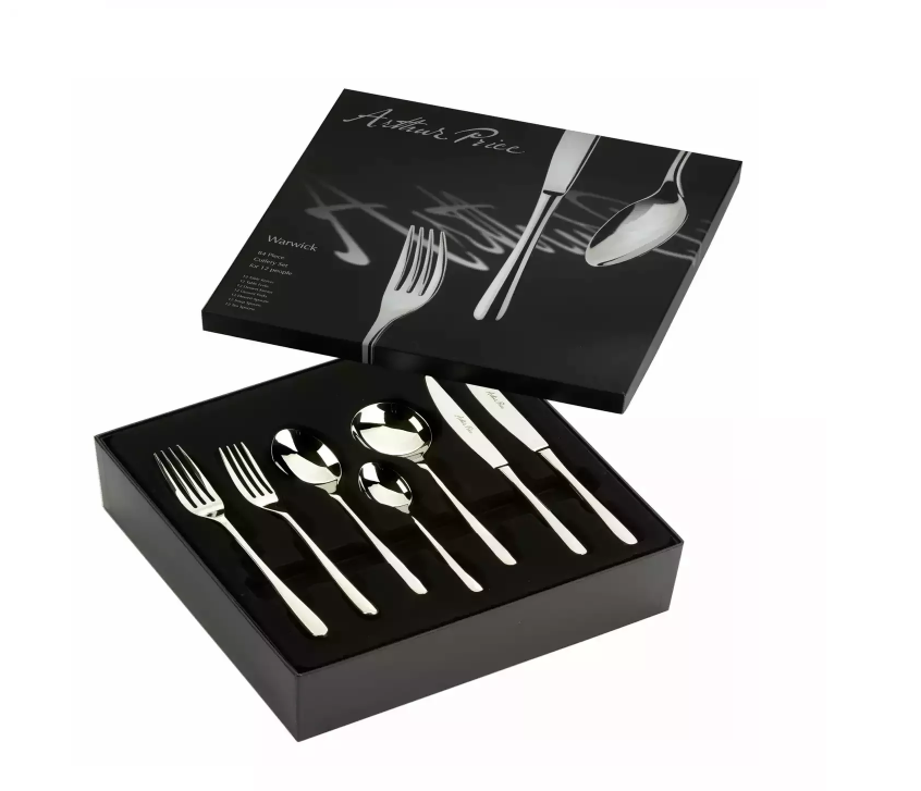 Paper Cardboard Dinnerware Packaging Boxes Recyclable Cutlery Gift Box