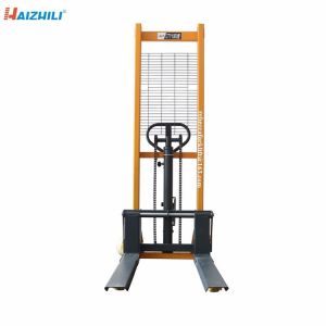 Warehouse used hand pallt lifter 3000kg 1.6m hydraulic manual stacker for cargo