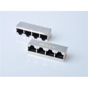 HULYN Very low profile, Shielded RJ45 Modular Jack Connector, Through Hole Type,