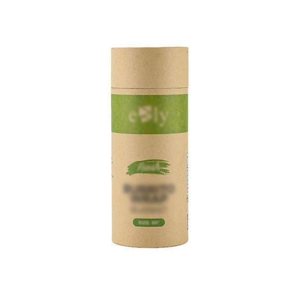 Custom Logo Food Grade Recycled Cylinder Packaging Box Kraft Paper Cardboard