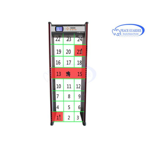 Quality Mobile APP Connected Multi Zone Security Walk Through Gate With Bright LED Visual Alarm for sale