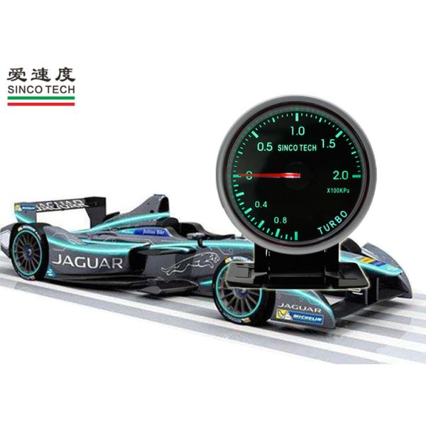 2.5 Inch Turbo Boost Gauge , Car Boost Gauge KPA Unit With LED Buzzer Alarm DO
