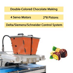 2d/3d One Shot Double Colors Chocolate chips Making Machine Chocolate Depositing