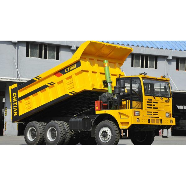 CT890 6X4 Euro 2 Mining Dump Truck With WP12G430E31 Engine And Manual Transmissi