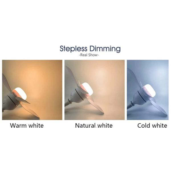 Smart Ceiling Fan with Light featuring 3-Speed Settings 15-Year Warranty and IP54 Rated for Bedroom and Living Room