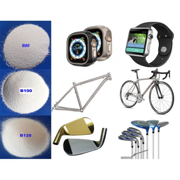 700HV Zirconia Beads Ceramic Blasting Media B120 63 - 125μM B80 125 - 212μM For Watch Case