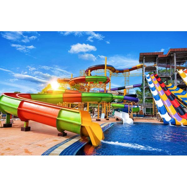 Aqua Park Water Amusement Fiberglass Swim Equip Pool Large Fiberglass Slides