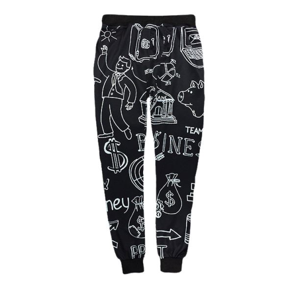 wholesale man's full white printing jogger tracksuit or oem service custom logo jogger sport suits