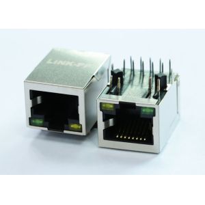 Wholesale ARJM11B1-809-JJ-ER4-T / ARJM11B1-805-JJ-ER4-T RJ45 Modular Jack With 2.5G Magnetic from china suppliers
