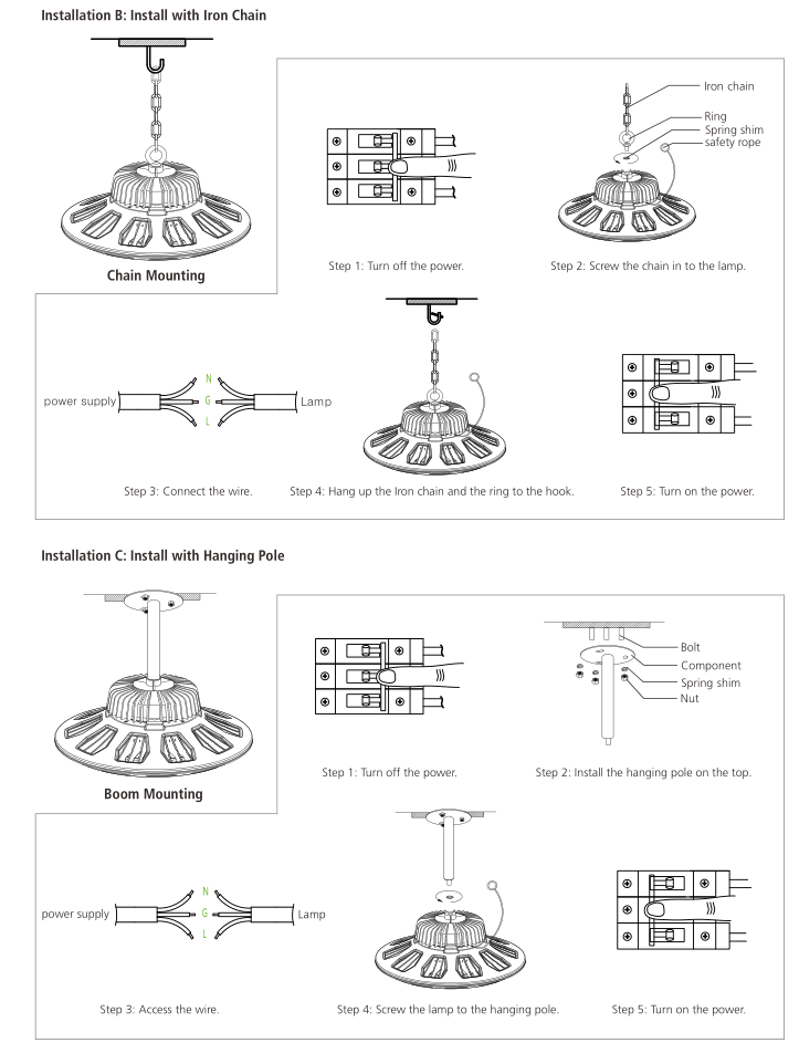Industrial UFO 200 Watt LED High Bay Light IP65 With High Heat Dissipation Performance