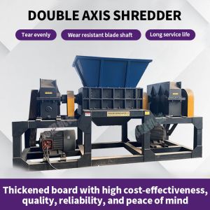 PP Plastic Type Double Shaft Industrial Metal Crusher Machine for Scrap Car