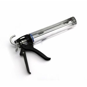 9'' Cordless Revolving Caulking Gun Cartridge, Polised Semi-circular Glue Gun