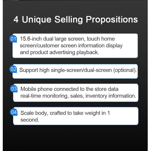 10 Points Capactive Touch Windows Electronic Digital Weighing Pos Scale with Power Supply