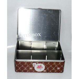 Metal Square Tin Box For Cup Cake Biscuit Storage