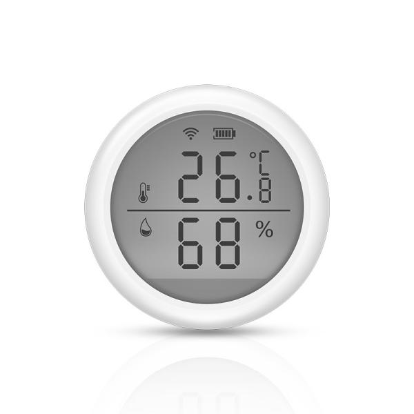 Quality Tuya LCD Wifi Temperature And Humidity Sensor Amazon Alexa / Google Assistant for sale