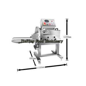 Cooked Meat Processing Machine , Beef Slicing Cutting Machine With Neatly