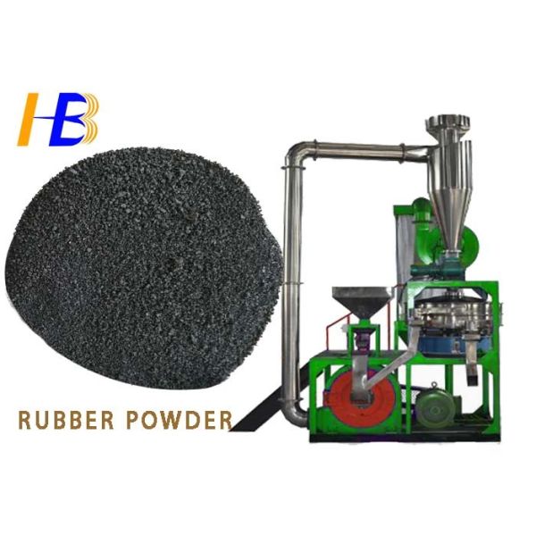 10 Mesh Rubber Grinding Machine , Coarse Powder Mill With Water Cycle Cooling
