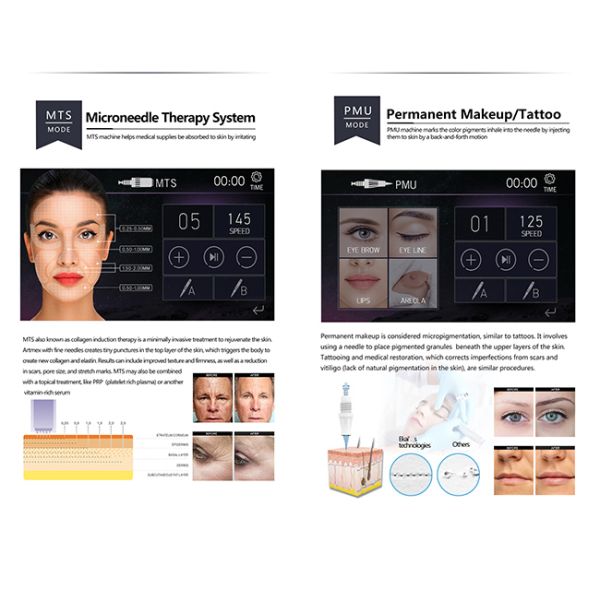 Silver Touch Sreen Intelligent Permanent Makeup Kit Tattoo Eyebrow Machine