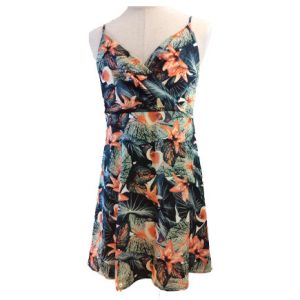 China Summer Halter Sleeveless OEM Backless Floral Maxi Dress on sale