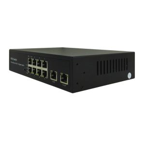 Latest POE-S2008GFB 8x100Mbps PoE + 2x1000Mbps Uplink IEEE802.3af/at PoE Switch