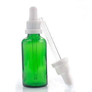 Manufacturers Hot Sale Green 50ml Bottles For Essential Oils With Glass Dropper