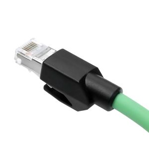Alvin's M12 D-Code 4-Pin to RJ45 Cable - 1m High-Flex Green