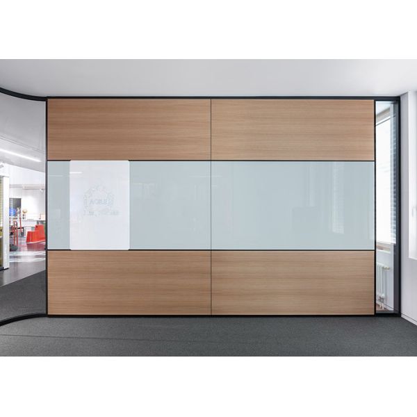 Quality Solid malamine panel partition Aluminum material glawall partition fast reply for sale