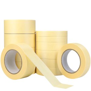 Wholesale Yellow UV Resistant Heat Resistant Waterproof Painters Masking Tape For Spray Painting Masking Custom Size from china suppliers