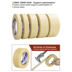 High Temperature UV Resistance Resistance Painters Masking Adhesive Edge Rubber