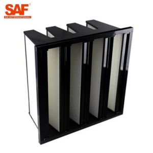 Farming Compact Air Filter MERV 11 High Capacity V Bank Plastic Frame Standard