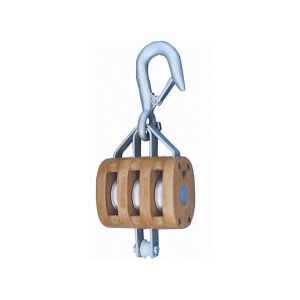 China JTWP-A3 Regular Wood Pulley(triple wheel with hook) on sale