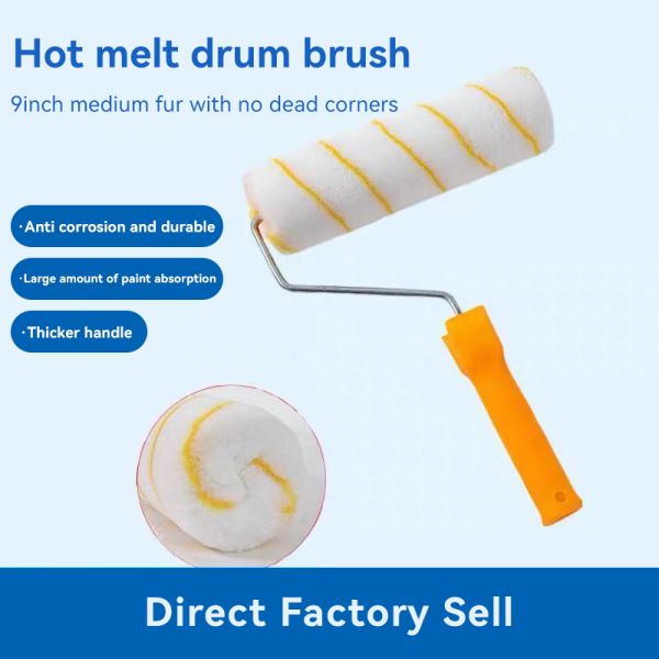 Custom Flower Wall Decoration Soft Rubber Wall Pattern Design Paint Roller Brush