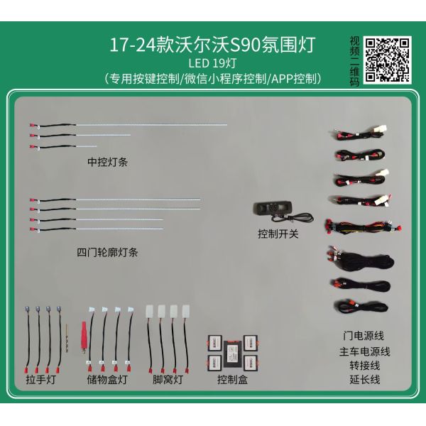 Ambient light LED RGB for Volvo S90(2017-2024)