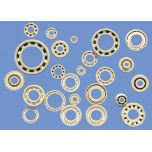 PEEK / PI Plastic Plain Bearings , ZrO2 or Si3N4 Balls , High Temperature