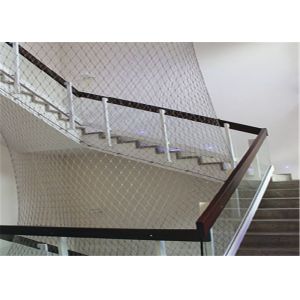 China Sus 304 Flexibility Balustrade Mesh 60*60 Mm Hole on sale