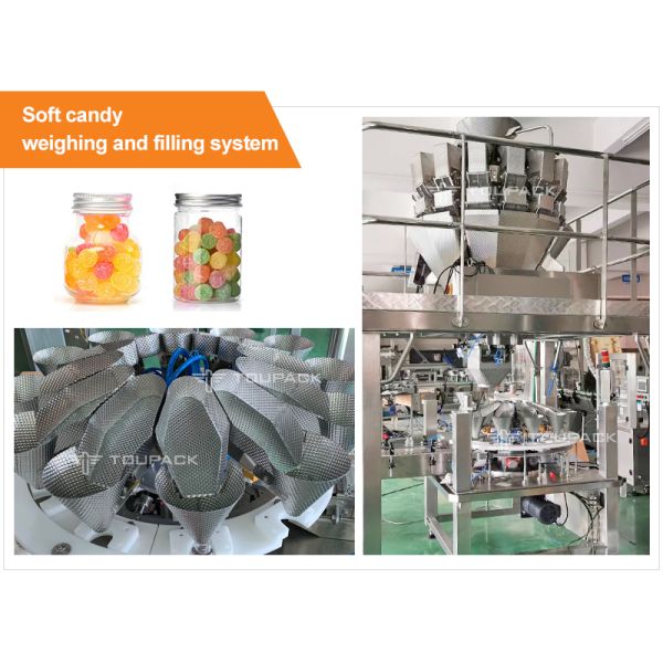 High Accuracy Dried plum Granule Plastic Bottle Packaging Machine Line for Candy Popcorn Snack Jar Can Filling Machine