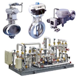 Pressure / Flow Control Skid KOSO 710E/720E Butterfly Valve And 6500RA Pneumatic