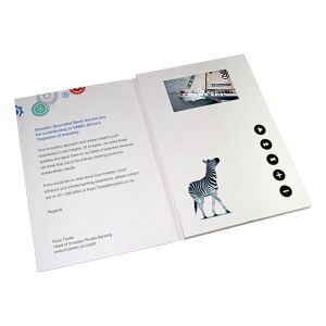 China Amazing gifts Advertising promotion Video Postcard with Magnetic switch on sale