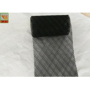 Green / Black HDPE Materials Soffit Vent Screen Mesh With Diamond Shaped Hole