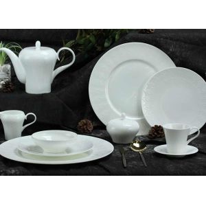 China Phoenix Embossed Bone China Dinnerware Set 12pcs on sale