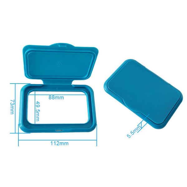 Food Grade 112mm Length Plastic Flip Top Cap For Tissue Pail