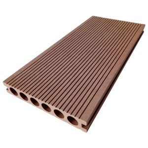 Grooves Round Hole 140mm 25mm Hollow Wpc Floor