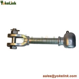 HDG Power Line Fitting Socket clevis extension link ductile iron