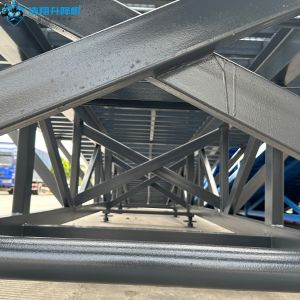 Manual Dock Ramp Forklift Auxiliary Adjustable Height Diamond Surface Resists