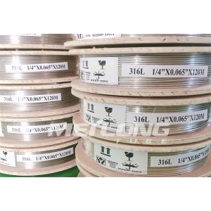 Seamless Redrawn Capillary Coiled Tubing SS316L 1 8 Capillary Tube