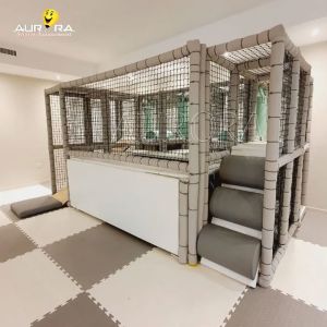 Children Playground Indoor Soft Play Equipment With Bouncing Maze