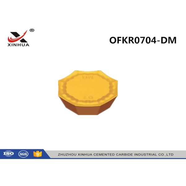 Indexable Milling Round Carbide Inserts OFKR0704 - DM Octagon Face Milling
